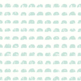 Hay Bale Wallpaper - Soft Teal - by Ohpopsi. Click for more details and a description.