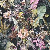 Papier peint Flora Fantasy - Multicolore / noir - Albany. Cliquez pour en savoir plus et lire la description.
