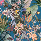 Flora Fantasy Wallpaper - Multi/Blue - by Albany. Click for more details and a description.