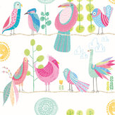 Feather Fandango Wallpaper - Candy Apple - by Ohpopsi. Click for more details and a description.