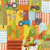 Down On The Farm Wallpaper - Orange Crush - by Ohpopsi. Click for more details and a description.