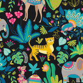 Samba Safari Wallpaper - Aniseed Twist - by Ohpopsi. Click for more details and a description.