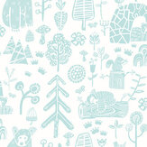 Honeywood Bears Wallpaper - Bluejay - by Ohpopsi. Click for more details and a description.