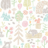 Honeywood Bears Wallpaper - Sherbet - by Ohpopsi. Click for more details and a description.