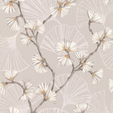 Snow Flower Wallpaper - Natural - by Jane Churchill. Click for more details and a description.