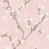 Snow Flower Wallpaper - Pink - by Jane Churchill. Click for more details and a description.