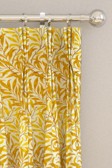 Willow Bough  Curtains - Summer Yellow - by Morris. Click for more details and a description.