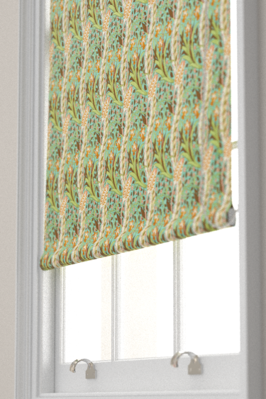 Daffodil  Blind - Cove Blue/ Chocolate - by Morris. Click for more details and a description.