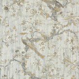 Chintz Lustre (Sold by the metre) Wallpaper - Quartz Grey - by Zoffany. Click for more details and a description.