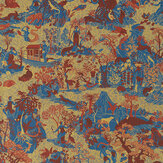 Avalonis  (Sold by the metre) Wallpaper - Como Blue/ Koi - by Zoffany. Click for more details and a description.