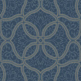 Persian Allover Wallpaper - Navy - by Etten. Click for more details and a description.