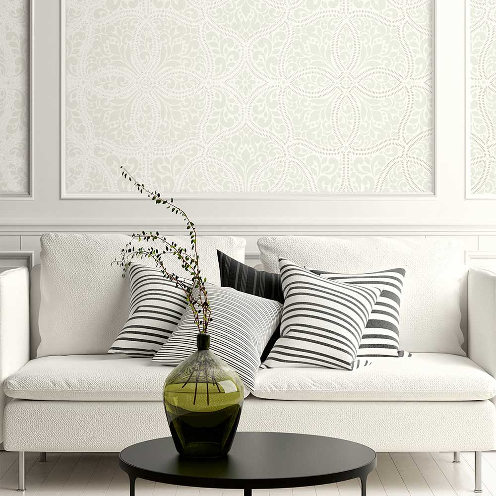 Persian Allover Wallpaper - Ice - by Etten