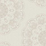 Lace Medallion Wallpaper - Grey - by Etten. Click for more details and a description.