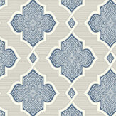 Trellis Wallpaper - Blue - by Etten. Click for more details and a description.