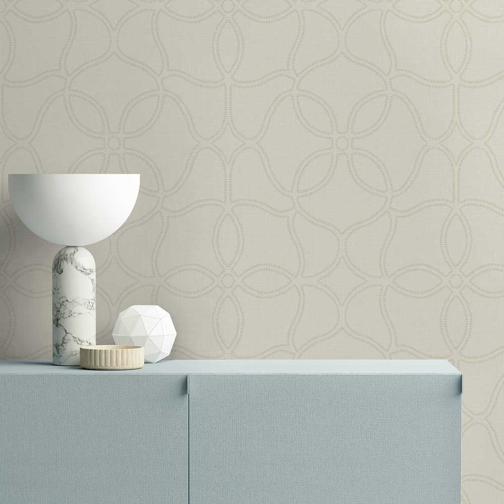 Simple Persian Allover Wallpaper - Ice - by Etten