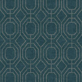 Luxe Geo Wallpaper - Teal - by Superfresco Easy. Click for more details and a description.