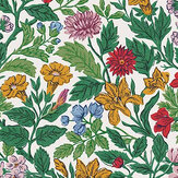 Arts and Crafts Floral Wallpaper - Rainbow - by Joules. Click for more details and a description.