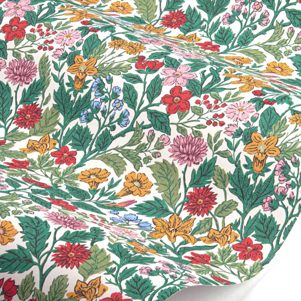 Arts and Crafts Floral Wallpaper - Rainbow - by Joules