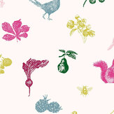 Etched Woodland Wallpaper - Creme Multi - by Joules. Click for more details and a description.