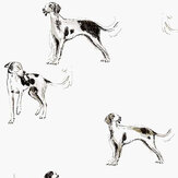 Sketchy Dogs Wallpaper - Creme - by Joules