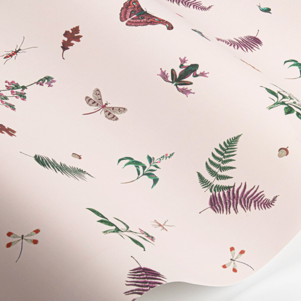 Midnight Beasts Wallpaper - Blush creme - by Joules