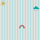 Whatever The Weather Icons Wallpaper - Haze Blue - by Joules. Click for more details and a description.
