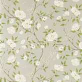 Romey's Garden Wallpaper - Silver - by Zoffany. Click for more details and a description.
