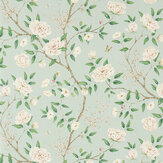 Romey's Garden Wallpaper - Sea Green - by Zoffany. Click for more details and a description.
