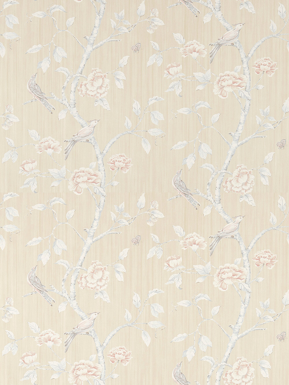 Woodville Wallpaper - White Clay - by Zoffany