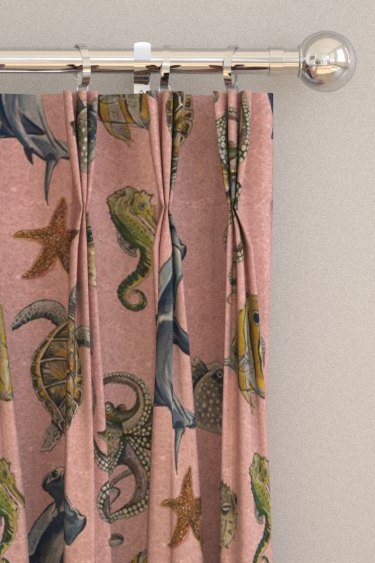 Thalassophile Curtains - Blush - by Wear The Walls. Click for more details and a description.