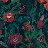 Tigerlily Wallpaper - Midnight - by Graham & Brown. Click for more details and a description.