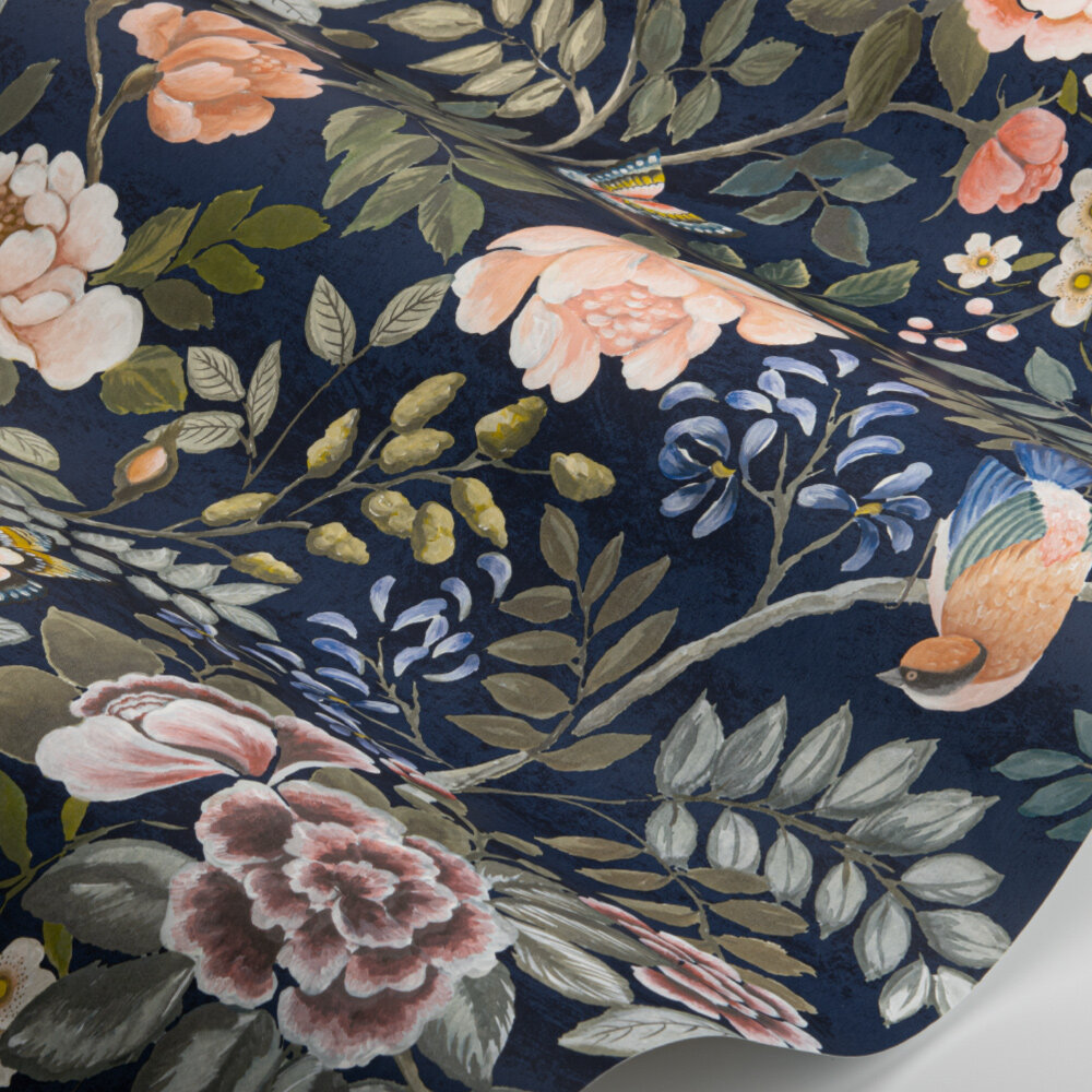 Porcelaine De Chine Wallpaper - Midnight - by Designers Guild