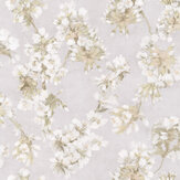 Fleur D'Assam Wallpaper - Pearl - by Designers Guild