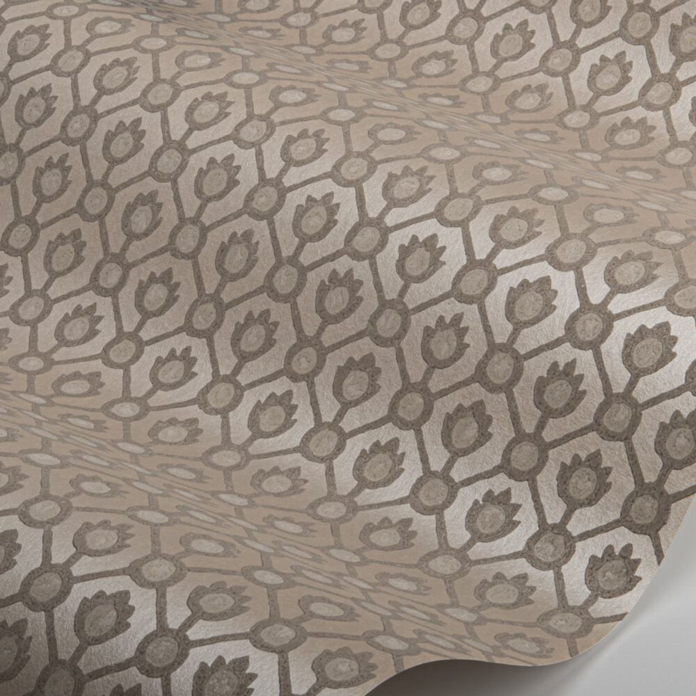 Jaal Wallpaper - Stone - by Designers Guild