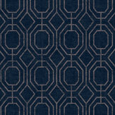 Luxe Geo Wallpaper - Navy - by Superfresco Easy. Click for more details and a description.