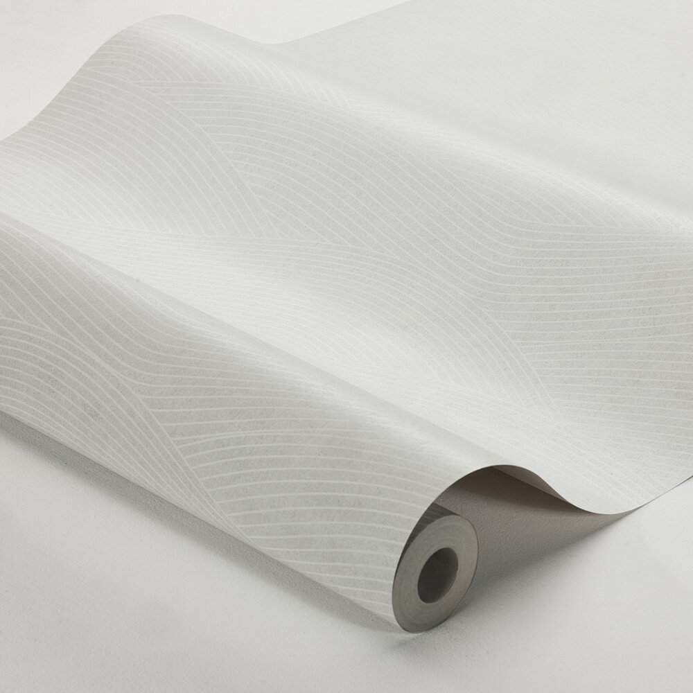Havang Wallpaper - White - by Boråstapeter
