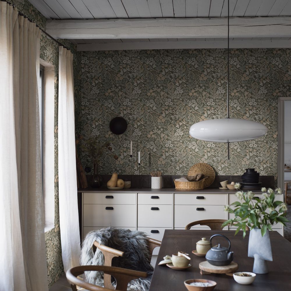 Ang Wallpaper - Brown - by Boråstapeter