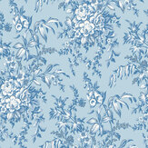 Picardie Wallpaper - Blue Sky - by Laura Ashley. Click for more details and a description.