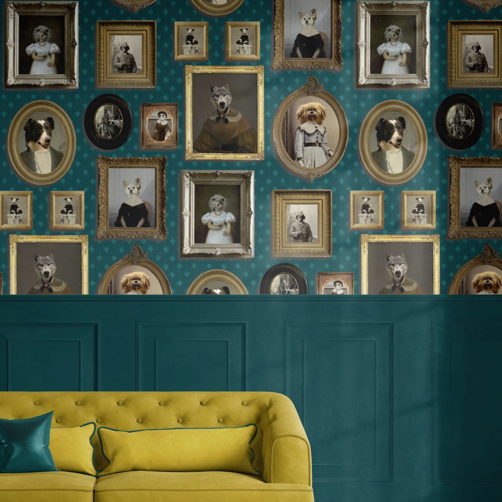 Top Dog Wallpaper - Green - by Graduate Collection