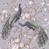 Belvedere Wallpaper - Pale Iris - by Laura Ashley. Click for more details and a description.