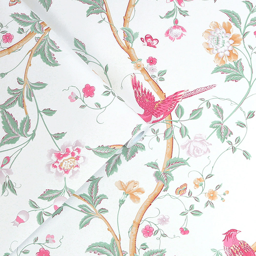 Summer Palace Wallpaper - Peony - by Laura Ashley