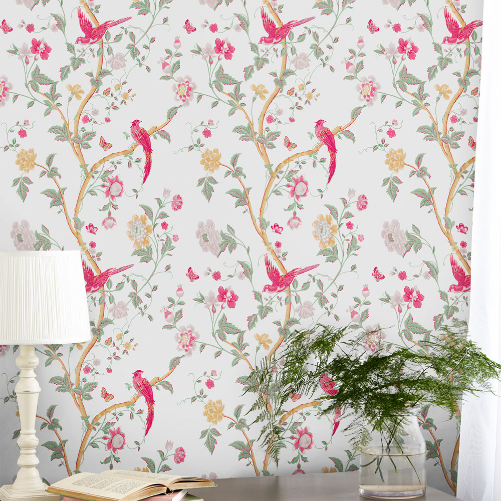 Summer Palace Wallpaper - Peony - by Laura Ashley