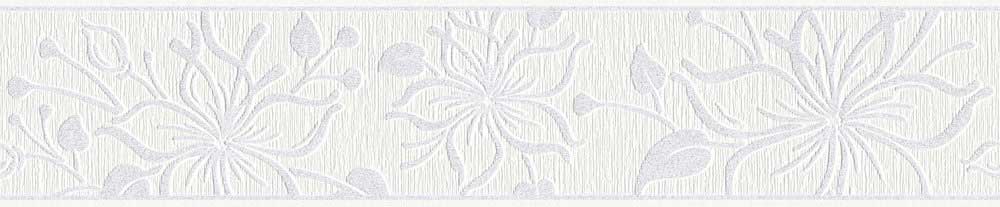 Floral Border - White - by Albany
