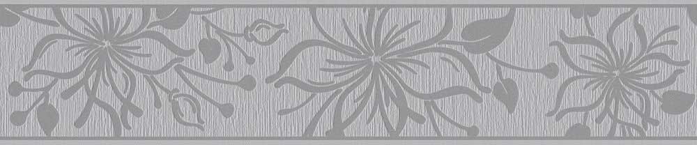 Floral Border - Grey - by Albany