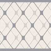 Woven Diamond Border - Grey - by Albany. Click for more details and a description.