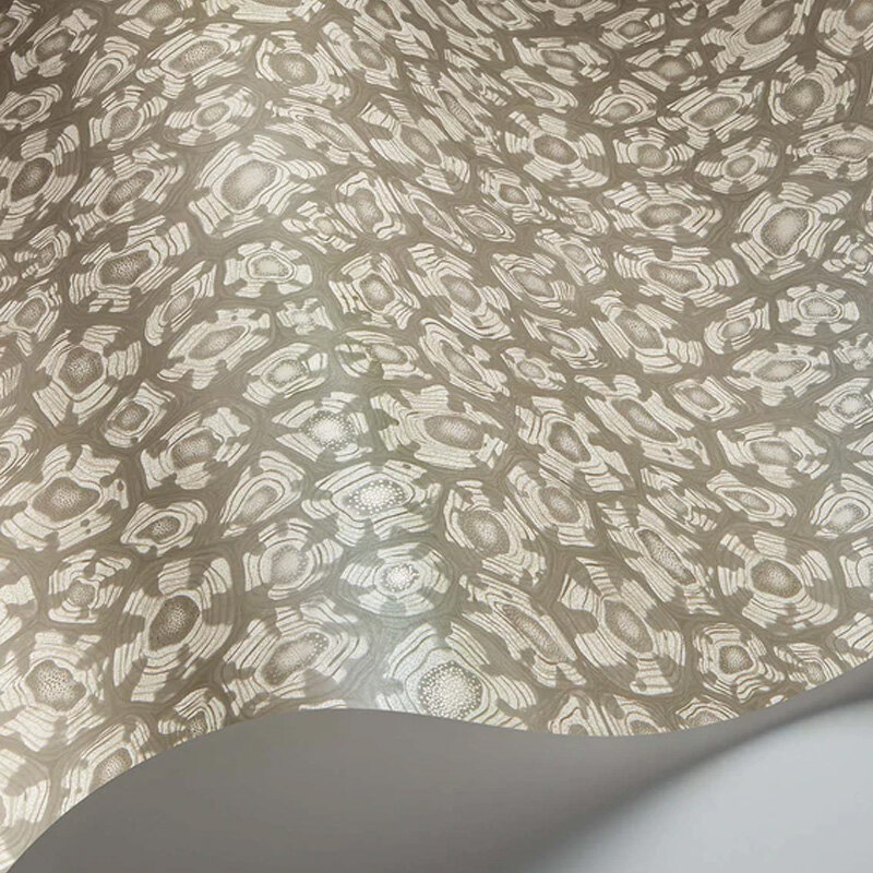 Savanna Shell  Wallpaper - Shell Mica,Taupe & Matallic Gilver - by Cole & Son