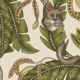 Bush Baby Wallpaper - Spring Green & Marigold on Stone - by Cole & Son. Click for more details and a description.
