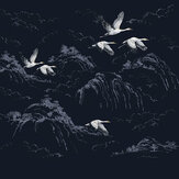 Panoramique Animalia Mural - Bleu nuit - Laura Ashley. Cliquez pour en savoir plus et lire la description.