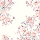 Birtle Mural - Blush - by Laura Ashley. Click for more details and a description.