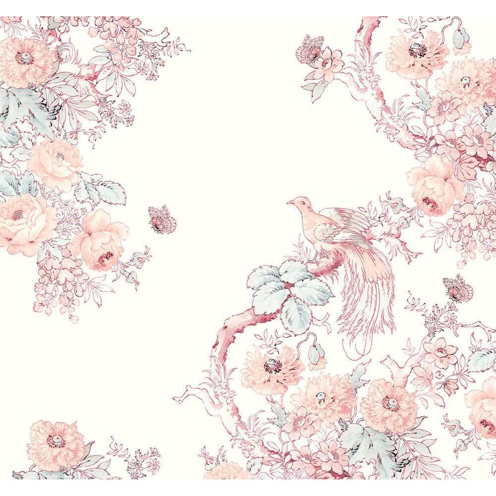 Panoramique Birtle Mural - Rosé - Laura Ashley